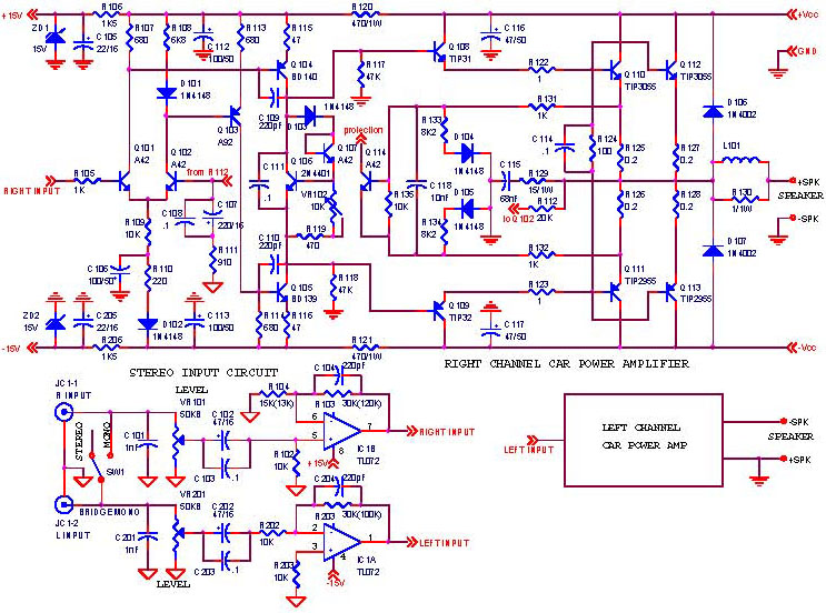 Monoblock car amplifier schematic.jpeg (743×552) Diagrama electrónico